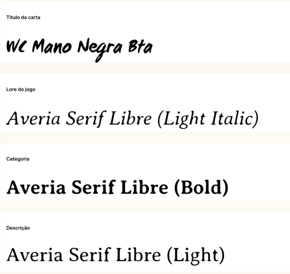 Figure 13: Project typography